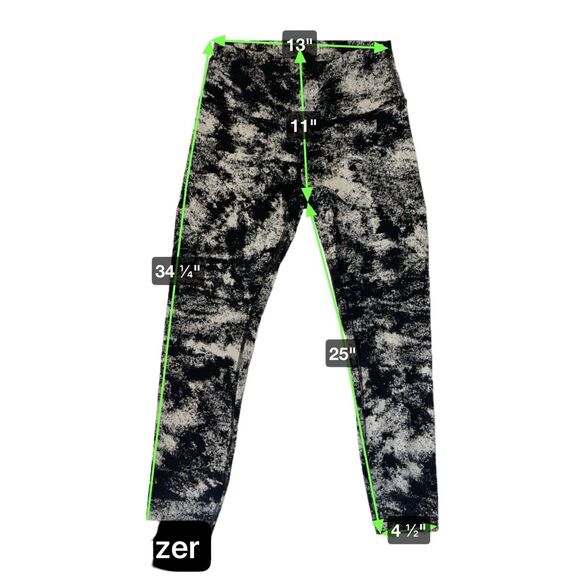 Lululemon Wunder Under Lunar New Year  Black White Leggings Women’s Size‎ 8 - Picture 13 of 13